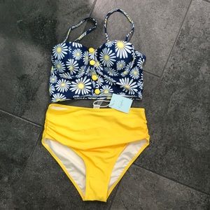 High waisted swimsuit